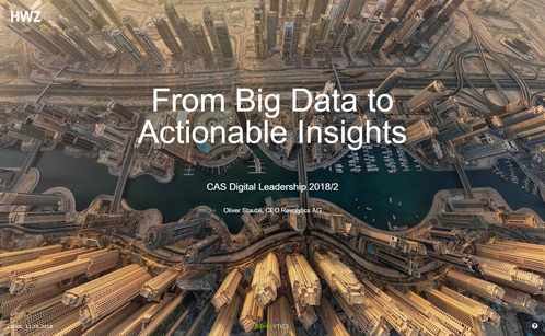 From Big Data to Actionable Insights